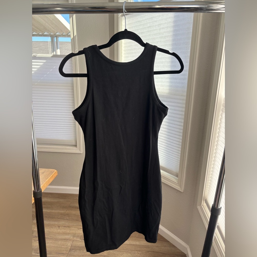 Black tank mini dress